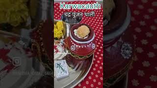 Karwachauth caand pooja 2024 trending love 🙏🙏 [upl. by Hbahsur202]