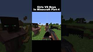 Girls VS Boys in Minecraft Part4 indiangamer hindigameplay minecraftfunny funny [upl. by Imik]