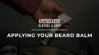 Applying our Beard Balm  Apothecary 87 [upl. by Ellenwahs]