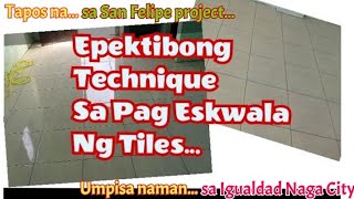 𝗔𝗡𝗚 𝗦𝗘𝗞𝗥𝗘𝗧𝗢 𝗸𝗼 𝗸𝘂𝗻𝗴 𝗽𝗮𝗮𝗻𝗼 Mag tiles ng 40x40 Floor Tile Layout And Installation [upl. by Eemiaj]