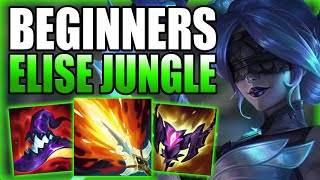 HOW TO TAKE OVER GAMES WITH ELISE JUNGLE FOR BEGINNERS IN S14  Gameplay Guide League of Legends [upl. by Millie]