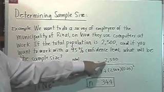 Determining Sample Size [upl. by Jezabella425]