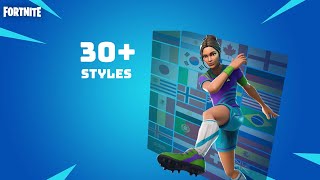 Poised Playmakers Soccer skin 30 Styles  Fortnite Battle Royale [upl. by Edva]