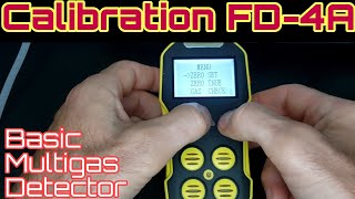 Calibration Multigas Detector FD4A [upl. by Odnama60]