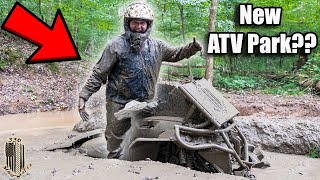 We Found TERRIBLE Mud Holes At New ATV Park STUCK BAD [upl. by Nagram]