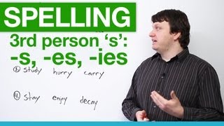 Spelling  Rules for Third Person S [upl. by Anitap]