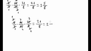 Množenje razlomaka  07  više faktora [upl. by Atnod231]