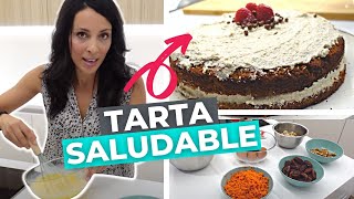 🎂TARTA de ZANAHORIA 🥕SALUDABLE para el CUMPLEAÑOS de MARTA 🎂 [upl. by Nilad]