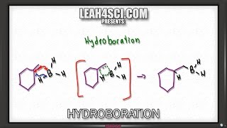 Hydroboration Oxidation of Alkenes Reaction and Mechanism Alkene Vid 10 [upl. by Erehc]