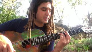 Spanish Guitar lesson Chord and Melody at the same time [upl. by Droffats529]