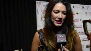 Brittany Brower interviewed at ANTM Cycle 20 Premiere [upl. by Ainesey]