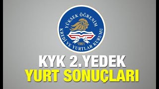 KYK 2 YEDEK YURT SONUÇLARI AÇIKLANDI  KYK YURT YEDEK SONUÇLARI NASIL SORGULANIR [upl. by Cappella]