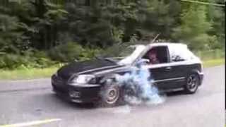 H22 civic mega burnout [upl. by Acir732]