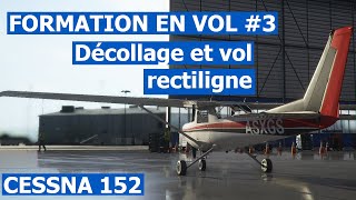 3 Formation en vol Microsoft Flight Simulator  Décollage et vol rectiligne [upl. by Eikcuhc]