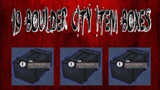 Loot Guide 19 Boulder City Item Box Spawn Locations  quotInfestationquot The WarZ [upl. by Joletta]