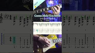 Gonna Make You Sweat CC Music Factory guitar riffTAB lukarguitarist [upl. by Call]