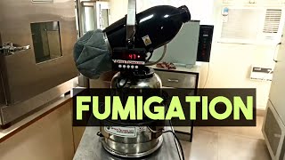 Fumigation Process in Hindi  Fogger Machine  Fumigation in Laboratory [upl. by Onil710]