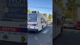 SEPTA 2010 New Flyer DE40LFR 8340 On Route 26 [upl. by Anerroc407]