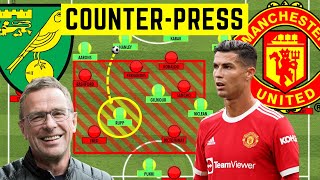 Is Rangnicks GEGENPRESS Working Norwich 01 Man Utd Tactical Analysis  Ronaldo Penalty 2021 [upl. by Lajet]