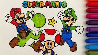 🎨 Coloreando a MARIO BROS [upl. by Erodavlas]