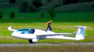 Motoplaneur Pipistrel Taurus takeoff from MillauLarzac LFCM [upl. by Caundra171]