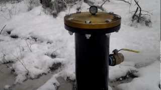 Artesian flowing well with 34psi [upl. by Tollman]