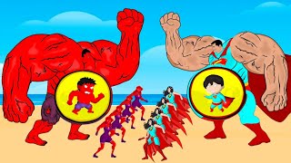 Evolution Of HULK FIRE Family Vs SUPERMAN ICE Family  Who Is The King Of Super Heroes [upl. by Marola]