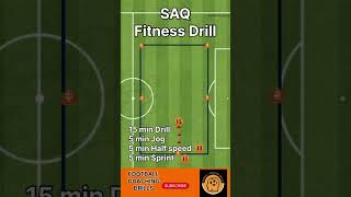 SAQ Football Fitness Drill  Soccer drills  U7 U8 U9 U10 footballtraining soccer footballdrills [upl. by Aihsikal]