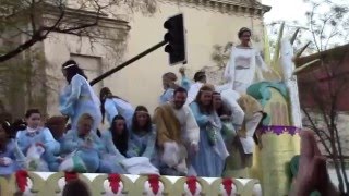 Cabalgata de Reyes Magos de Sevilla en los Salesianos de la Trinidad 2016 [upl. by Trow]