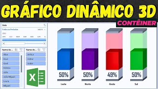 Gráfico Dinâmico de Contêiner 3D com Segmentação de Dados e Linha do Tempo [upl. by Anuaek464]