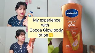 Vaseline Cocoa Glow Body Lotion Review with Demo  Lotion for Dry Skin  Sunaina Kapur [upl. by Nednarb]