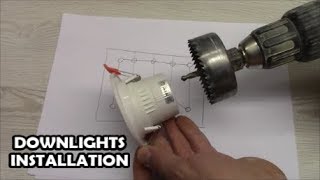 How to install downlights LED spotlight wiring How to wire LED down light [upl. by Gausman]