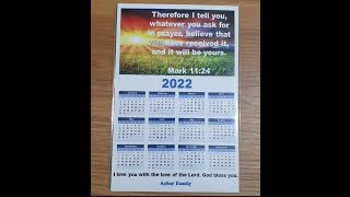 DIY 2022 Calendar Fridge Magnet [upl. by Ariam]