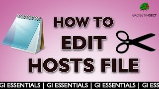 How to Edit Hosts File in Windows 8 81 10 [upl. by Hafinah973]