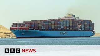 Shipping firms stop Red Sea routes after attacks  BBC News [upl. by Cherry]