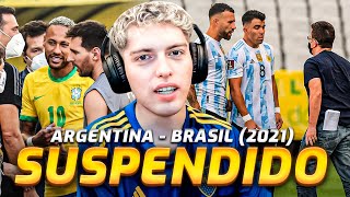 DAVOO XENEIZE REACCIONA AL PARTIDO QUE NO FUE BRASIL vs ARGENTINA SUSPENDIDO  2021 [upl. by Adien71]