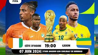 QUALIFICATION COUPE DU MONDE COTE DIVOIRE GABON Groupe F  Zone Afrique [upl. by Beverlee]