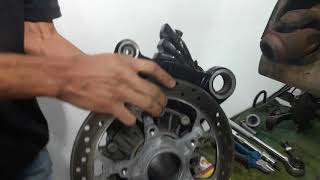 Eixo Cardan  BMW GS 1200  Manutenção preventiva e corretiva [upl. by Alien]