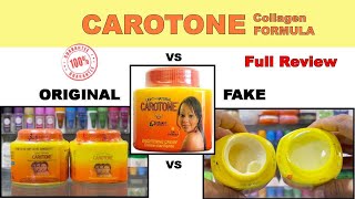 Carotone Cream Original vs Fake review [upl. by Guadalupe]