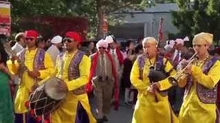 Kings of Singh Punjabi Wedding Band  Bagpipes Dhol Trumpet Chimta amp Snare Drum [upl. by Sanburn265]