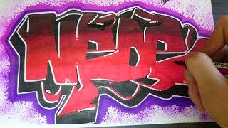 Como mejorar un graffiti con efectos  Block letters [upl. by Llennyl]