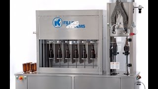 IC Filling Sytems 662 Compactblock Rinser Counterpressure Filler Capper for carbonated beer [upl. by Herrick]