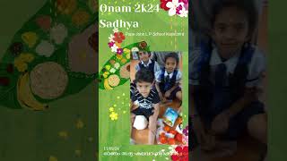 Onam Sadhya 2k24  Kalavara Nirakkal  Pope John L P School Kuriachira onamvibes popejohnlps [upl. by Ahseital]