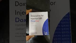 Doxycycline injection uses doxycycline antimicrobial infection uti chestinfection shorts tren [upl. by Ahsenroc923]