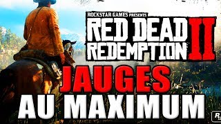 RED DEAD REDEMPTION 2  COMMENT AUGMNTER LES JAUGES AU MAXIMUM  Santé  Sangfroid  Energie  100 [upl. by Wisnicki]