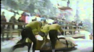 1984 Winter Olympics  Fourman Bobsled Run 2 Part 2 [upl. by Ymia]