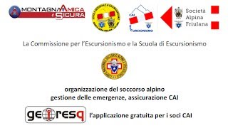 Soccorso Alpino e GeoResq [upl. by Vince692]