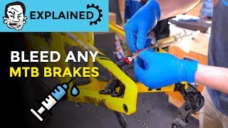 How to bleed MTB brakes [upl. by Aissatsana7]