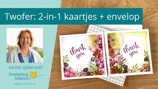 🇳🇱🇬🇧 LIVE Twofer kaartjes met envelop op maat [upl. by Amoihc643]