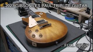 2023 Gibson Les Paul Tribute Guitar  Full Setup [upl. by Nwahsram]